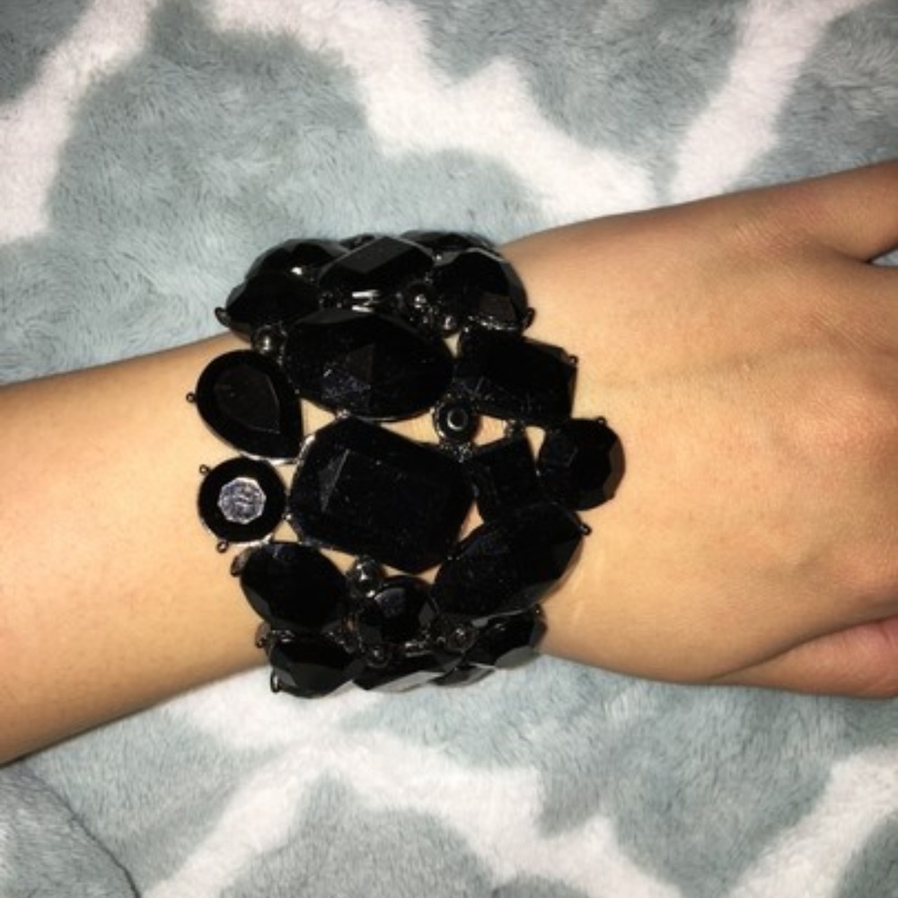 Black Mosaic Stones Bracelet